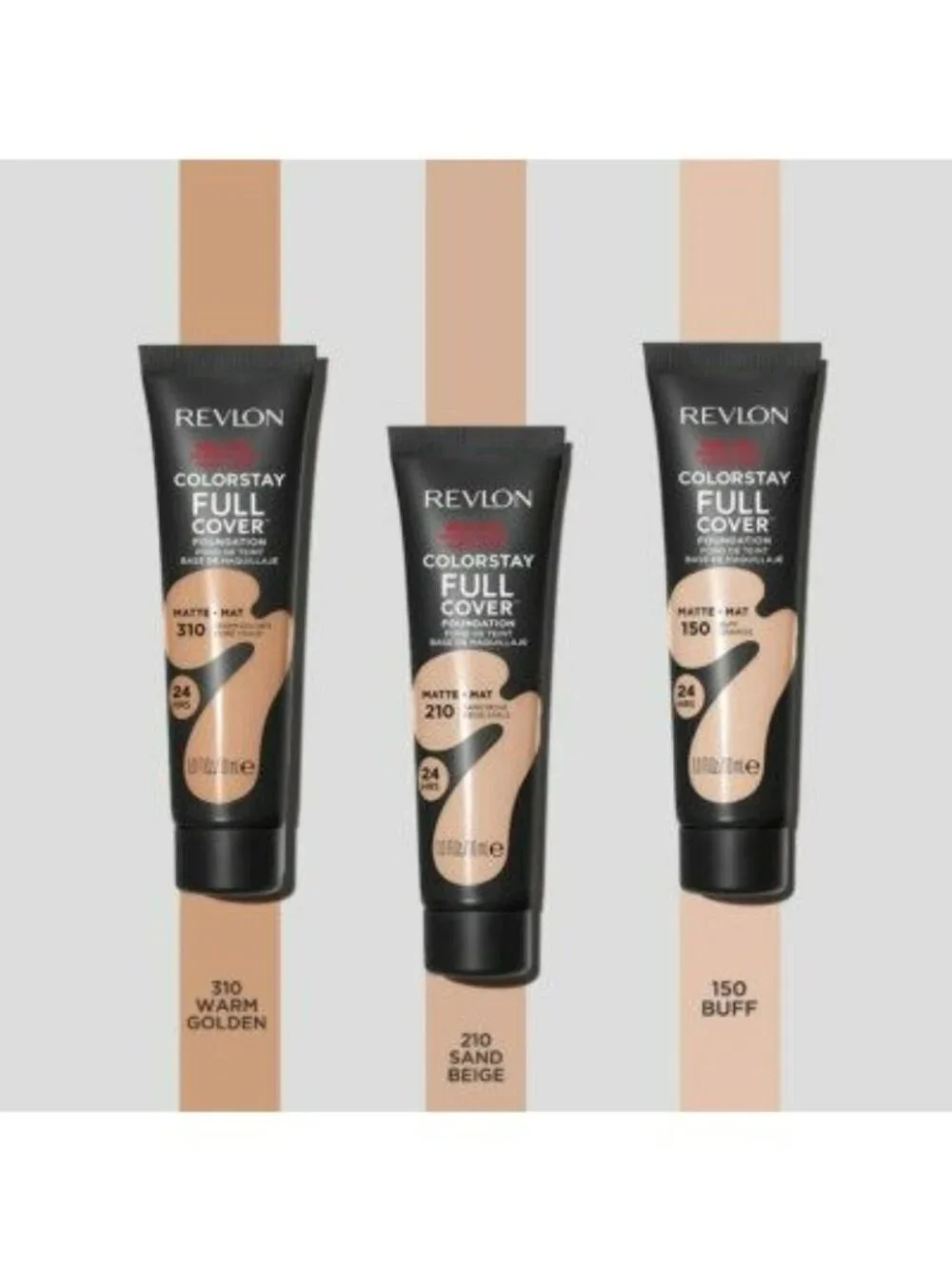 Revlon ColorStay Full Cover Foundation 110 Ivory Matte Full Coverage 24HR Wear 1
